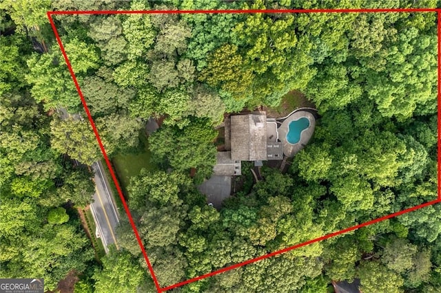 1260 Heards Ferry Rd, Sandy Springs, GA 30328 - view of property location with property parcel outlined