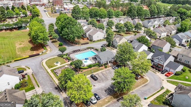 556 Poplar Bnd, Canton, GA 30114 - aerial perspective of suburban area with a pool
