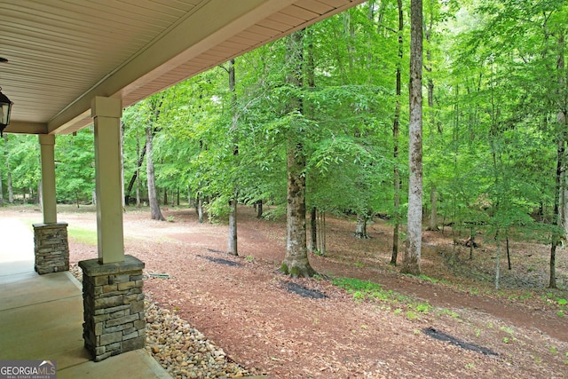 121 Hidden Springs Dr, Lagrange, GA 30240 - view of yard featuring covered porch