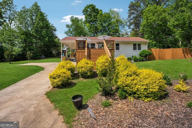 view of front of home