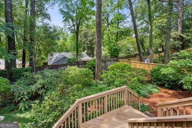 88 Karland Dr NW, Atlanta, GA 30305 - deck featuring a fenced backyard