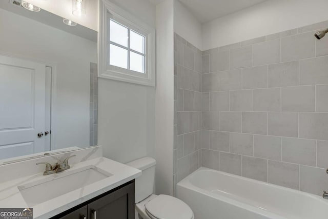 1241 Riverhill Dr, Bishop, GA 30621 - full bath with vanity, toilet, and washtub / shower combination