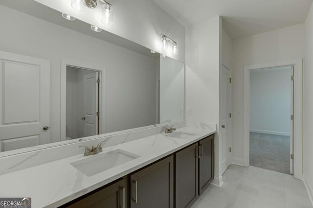 1241 Riverhill Dr, Bishop, GA 30621 - bathroom featuring double vanity and baseboards