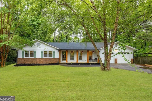 2221 Meadow Wood Ct, Marietta, GA 30062 - view of front of property with driveway, an attached garage, and brick siding
