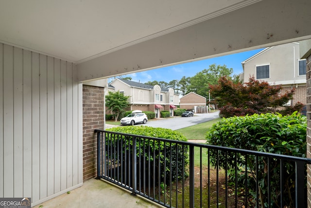 3301 Henderson Mill Rd Unit J1, Atlanta, GA 30341 - balcony with a residential view and covered porch