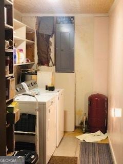19470 Ga Highway 45, Arlington, GA 39813 - clothes washing area with separate washer and dryer and electric panel
