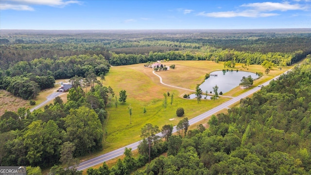 19410 Ga Highway 169, Claxton, GA 30417 - aerial view of a heavily wooded area and a large body of water