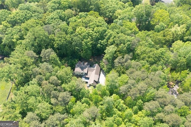 465 Willowbrook Dr, Smyrna, GA 30082 - aerial overview of property's location featuring a heavily wooded area