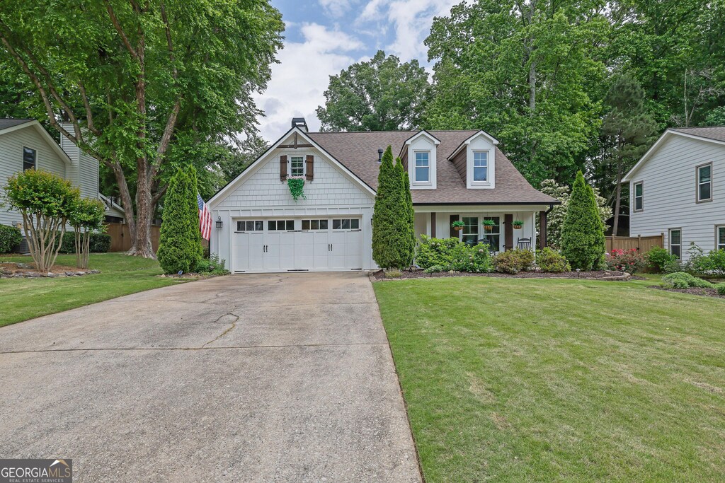 115 Ocee View Ct, Alpharetta, GA 30022 - view of front of property featuring concrete driveway and a shingled roof