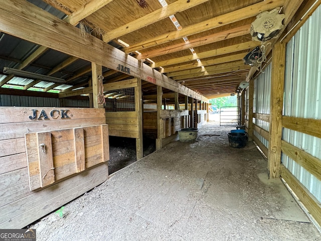 view of stable