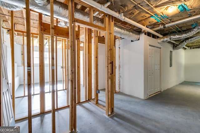 130 Opal Ln, Carrollton, GA 30116 - basement with electric panel