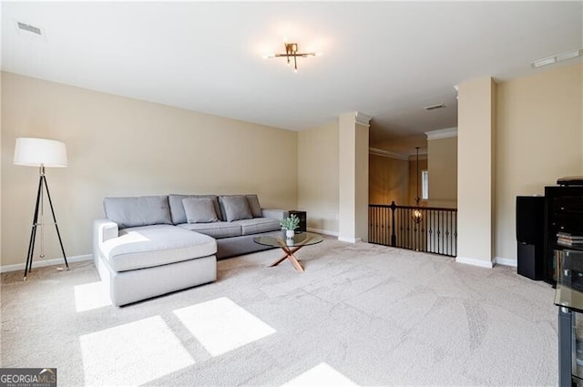 468 Scott Farm Dr, Powder Springs, GA 30127 - living area with carpet floors and baseboards