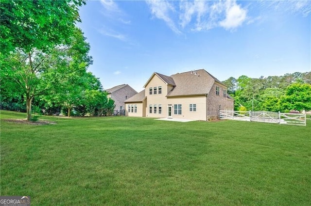 468 Scott Farm Dr, Powder Springs, GA 30127 - rear view of property featuring a patio