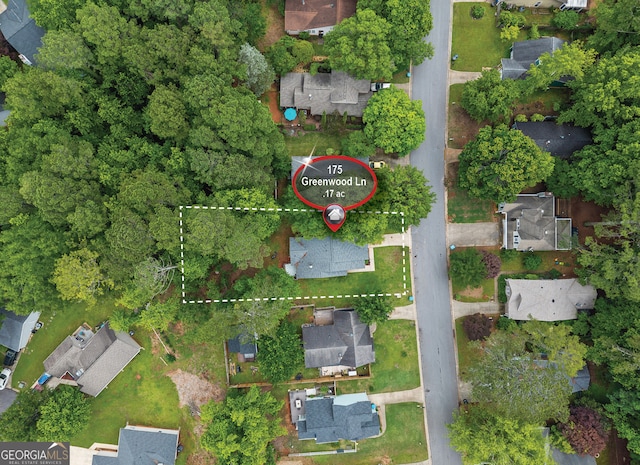 view of property location with nearby suburban area