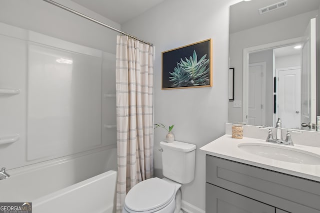 3142 Washburn St, Atlanta, GA 30354 - full bath with vanity, shower / tub combo, and toilet