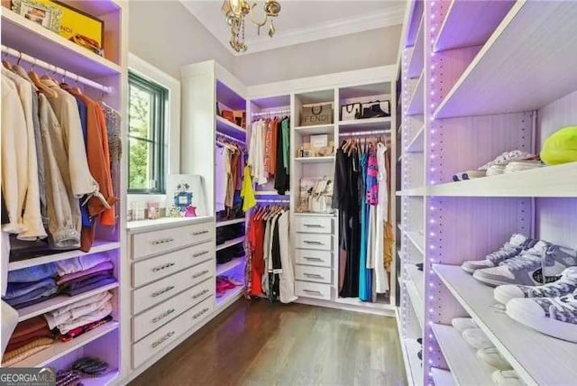 2242 Shoal Creek Rd, Buford, GA 30518 - walk in closet with wood finished floors