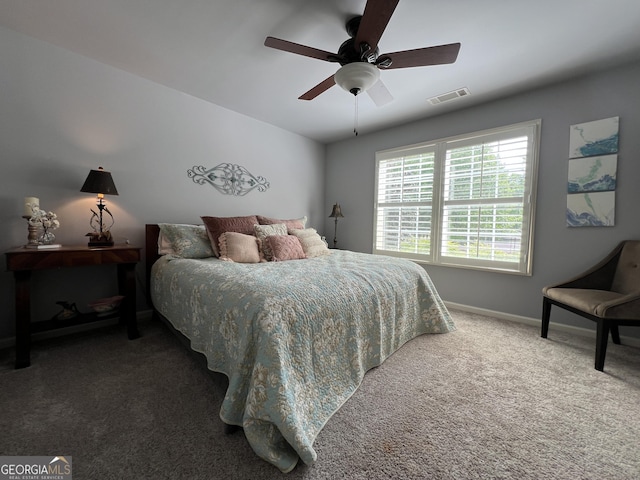 24 Douglas Dr, Jefferson, GA 30549 - bedroom with carpet, baseboards, and ceiling fan