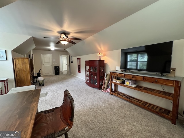 24 Douglas Dr, Jefferson, GA 30549 - dining room featuring carpet floors, a ceiling fan, and baseboards