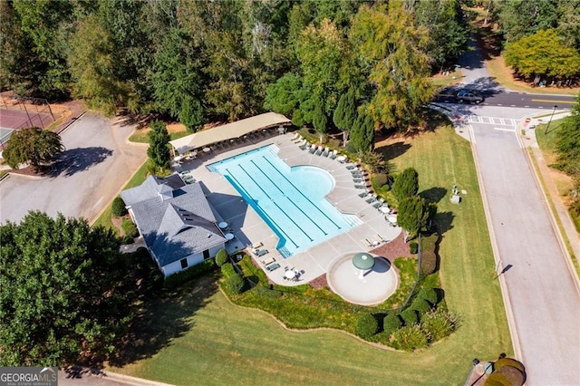 24 Douglas Dr, Jefferson, GA 30549 - aerial view of a pool