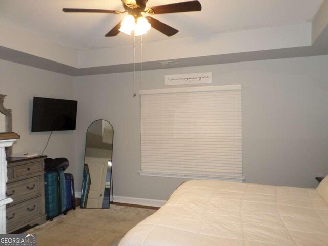 124 Fontenot Dr, Savannah, GA 31405 - bedroom featuring a ceiling fan and baseboards