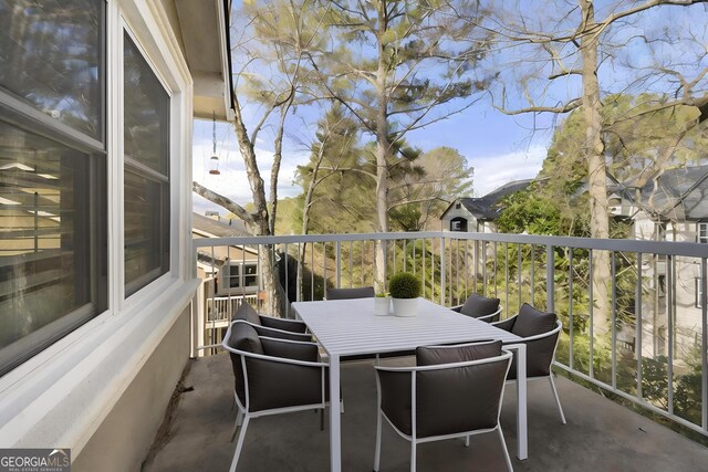 1538 Chantilly Dr NE Unit 224, Atlanta, GA 30324 - view of patio featuring a balcony