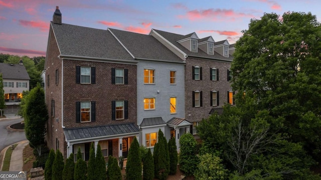 1914 Forte Ln, Alpharetta, GA 30009 - view of front of house featuring brick siding and a chimney