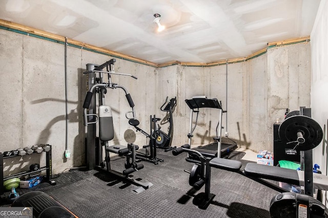 view of workout room