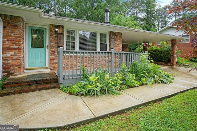 890 Oriole Ln, Marietta, GA 30067 - property entrance with brick siding and covered porch