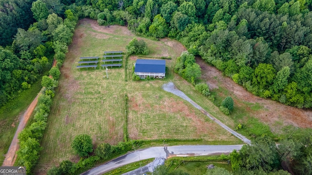 1030 Lee Wilson Rd, Lafayette, GA 30728 - aerial overview of property's location with a heavily wooded area