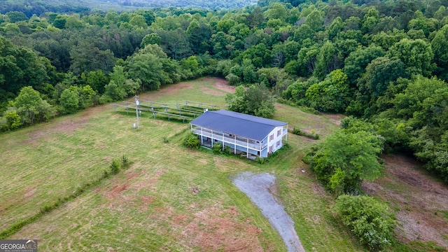 1030 Lee Wilson Rd, Lafayette, GA 30728 - aerial view of sparsely populated area with a heavily wooded area