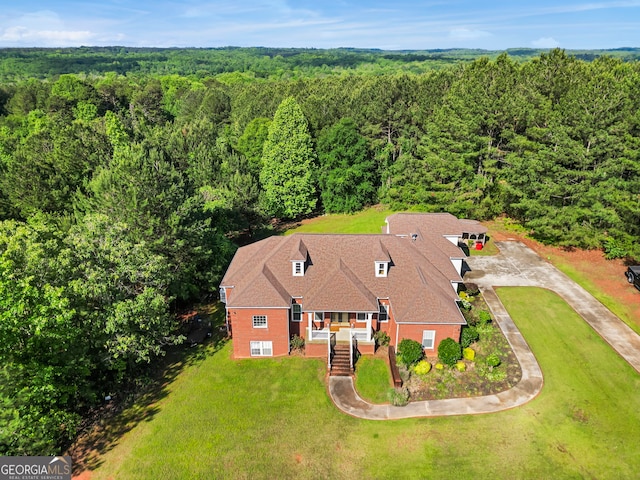 166 Freedom Ln, Commerce, GA 30530 - view from above of property featuring a heavily wooded area