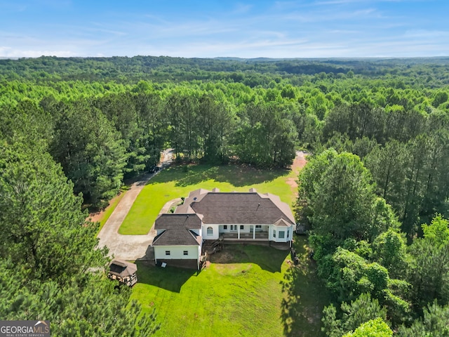 166 Freedom Ln, Commerce, GA 30530 - view of subject property with a heavily wooded area