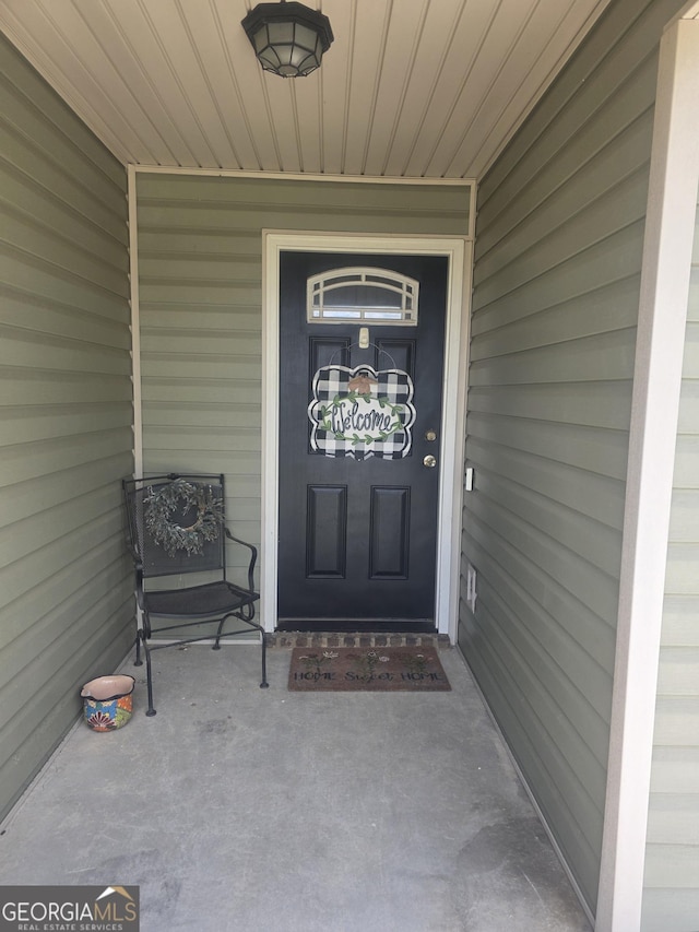 view of exterior entry