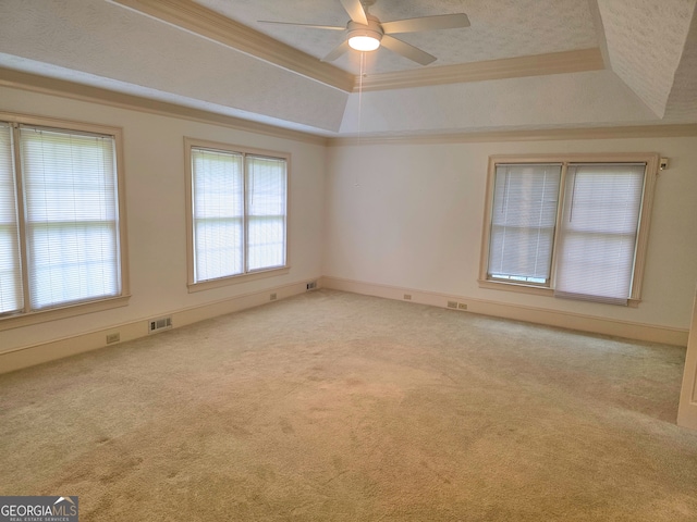 2451 Old Salem Cir SE, Conyers, GA 30013 - carpeted empty room featuring a tray ceiling, ceiling fan, and baseboards