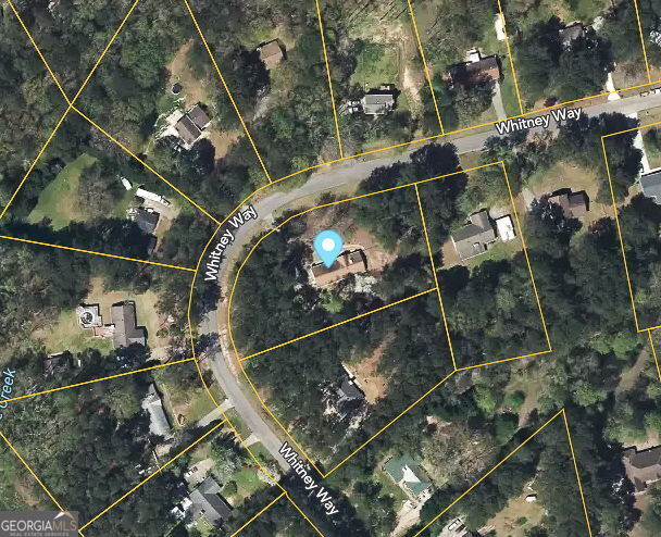 map of property location with property boundaries highlighted