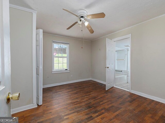 6296 Longino Dr, Union City, GA 30291 - unfurnished bedroom featuring wood finished floors, baseboards, and ornamental molding