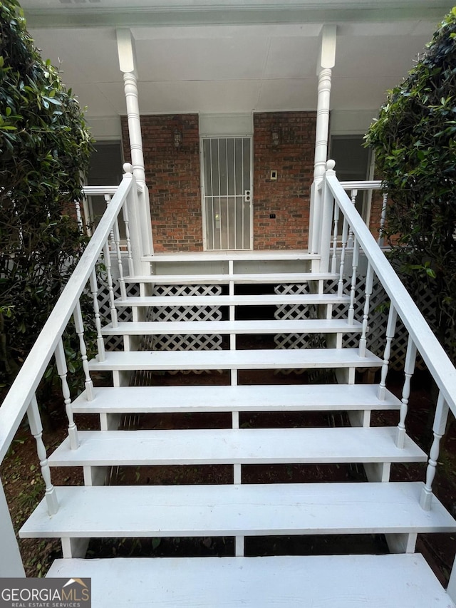 view of stairs