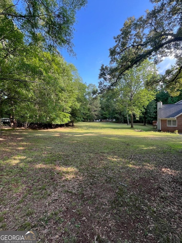 view of green lawn