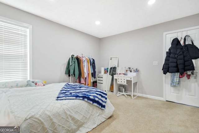 4125 Fallbrook Dr, Duluth, GA 30096 - carpeted bedroom with recessed lighting and baseboards