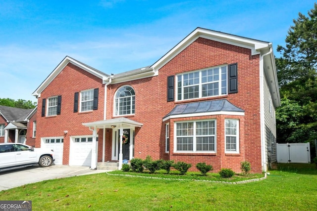 4125 Fallbrook Dr, Duluth, GA 30096 - view of front of home featuring driveway, a garage, and brick siding