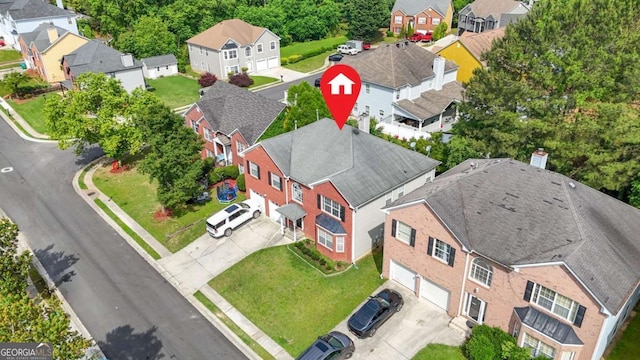 4125 Fallbrook Dr, Duluth, GA 30096 - aerial perspective of suburban area