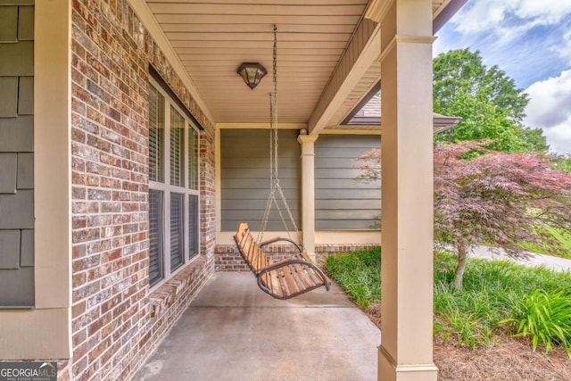 view of patio / terrace featuring covered porch