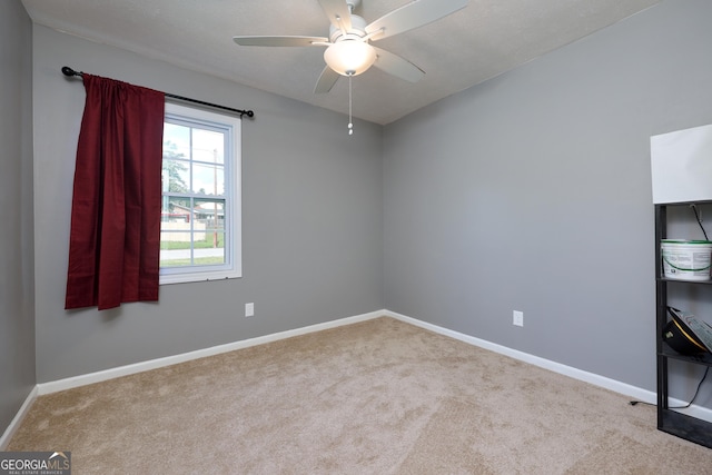 132 Jefferson Dr, Columbus, GA 31907 - carpeted spare room featuring ceiling fan and baseboards