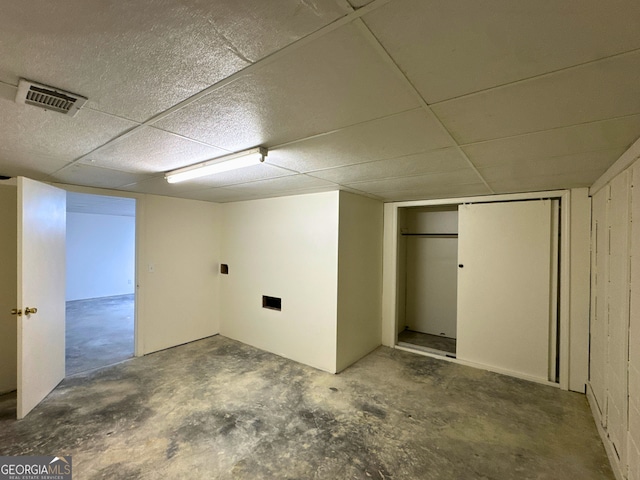 3340 Zingara Rd, Conyers, GA 30012 - finished basement with a drop ceiling