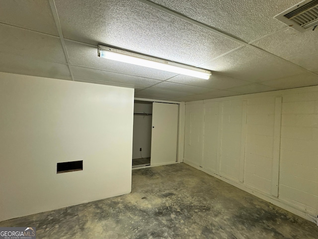 3340 Zingara Rd, Conyers, GA 30012 - finished basement featuring a drop ceiling