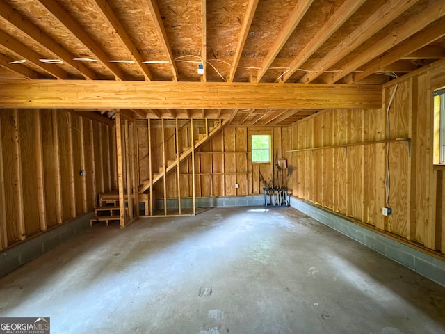 3340 Zingara Rd, Conyers, GA 30012 - misc room featuring unfinished concrete flooring and a garage