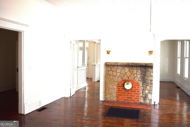 210 E Church St, Sandersville, GA 31082 - hallway featuring wood finished floors and baseboards
