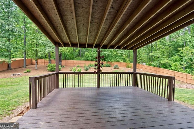 view of wooden terrace