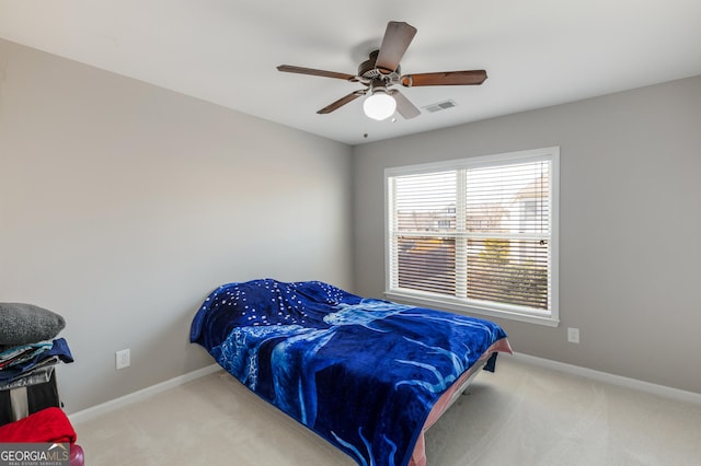 2430 Redbud Meadow Ln, Douglasville, GA 30135 - bedroom featuring carpet flooring, baseboards, and a ceiling fan