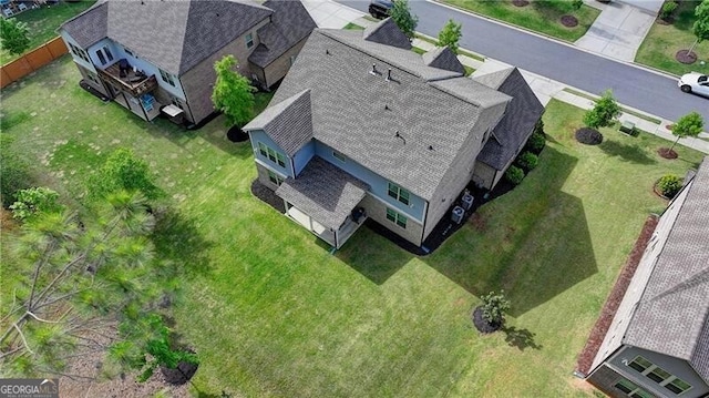 aerial view of property and surrounding area